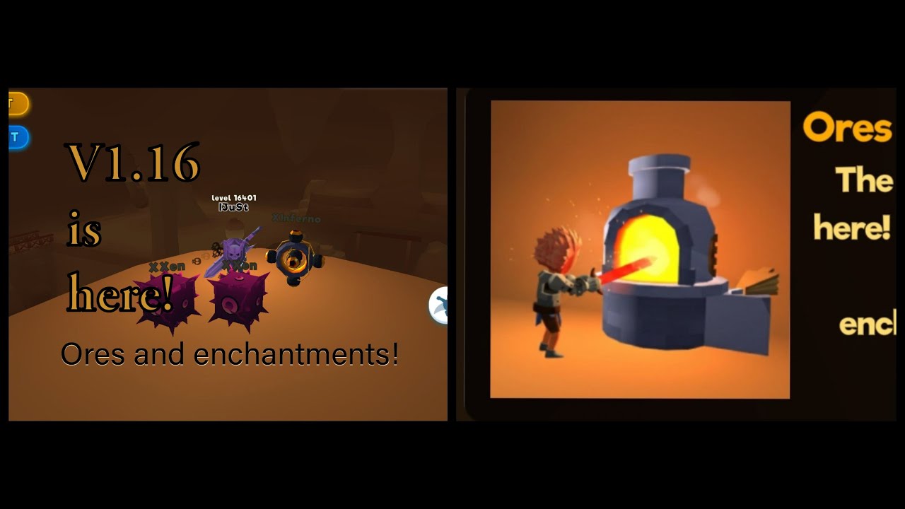 New Update! V1.16 has arrived | Ores and Enchantments | swordmasters.io
