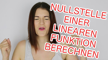 Nullstelle Linearer Funktionen Berechnen