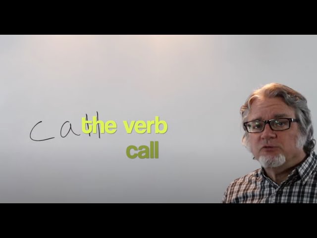 the verb call class=