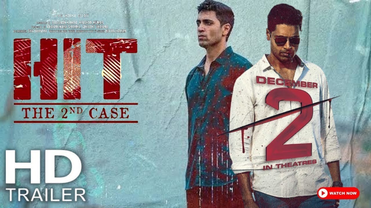 HIT 2(First Look)South Movie Trailer | New Movie HIT THE SECOND CASE | Adivi Sesh | Meenakshi | Nani