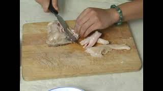 Shredding Chicken for Vietnamese Chicken Salad