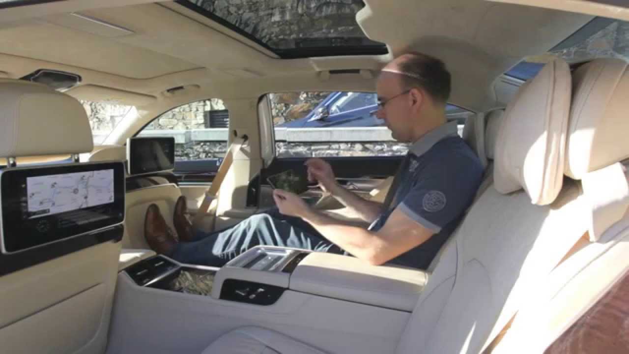 Executive Lounge im neuen 7er-BMW (G12) - YouTube