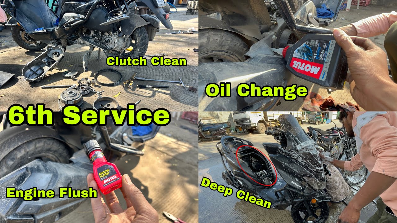 Burgman Ki 6th Full Service ho gaya | Clutch Clean, Oil Change & Engine Flush