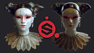 Texturing a Ghost in The Shell Inspired Cyborg in Substance Painter