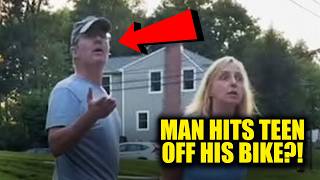 WATCH: Male-Karen Confronted for Hitting Teen Off His Bike, Allegedly