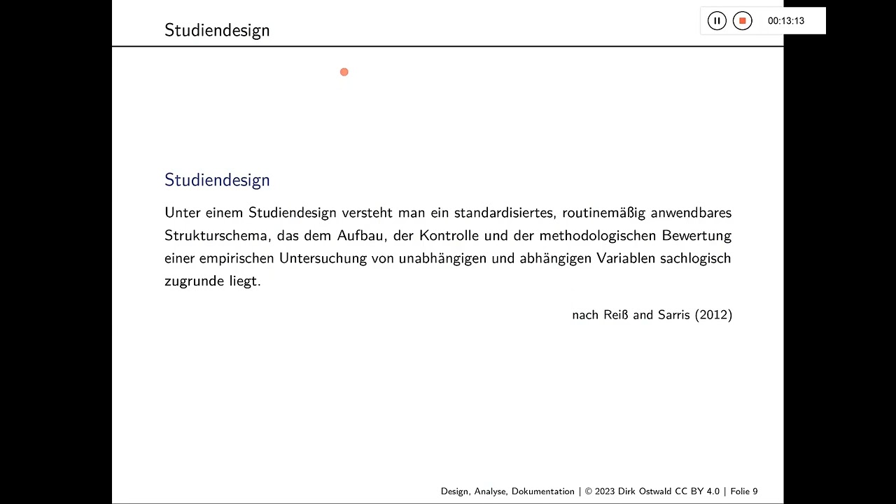 (2) Grundlagen des Studiendesigns