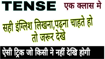 Tense || Rules and trick || Up Board || Class-10/11/12 || with example  || By Sameer Sir