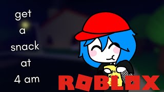 Get a snack at 4 am (All Endings + Secret Ending)  Roblox - Tokkybon