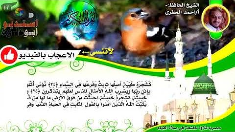 سورة إبراهيم مكتوبة ¦ بصوت الشيخ احمد المطري HD تلاوة خاشعة في صلاة القيام لاستديو ابو علوة 2019