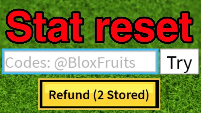 SEPTEMBER] ALL STAT RESET codes in 30 seconds.. (Blox Fruits