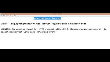 org.springframework.web.servlet.PageNotFound noHandlerFound || "Role of annotation-driven"