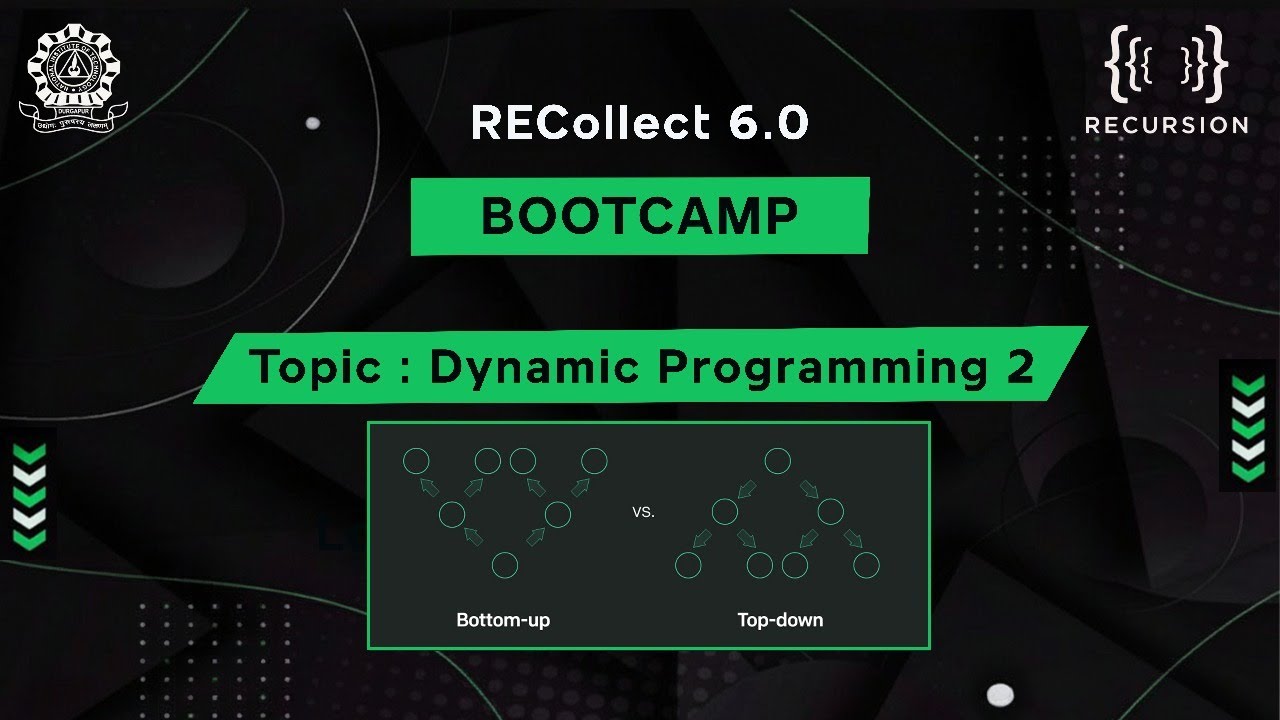 Dynamic Programming 2|Bootcamp|RECollect 6.0 - YouTube