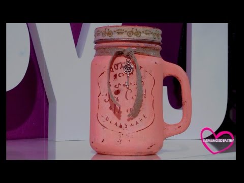 Bote decorativo estilo vintage