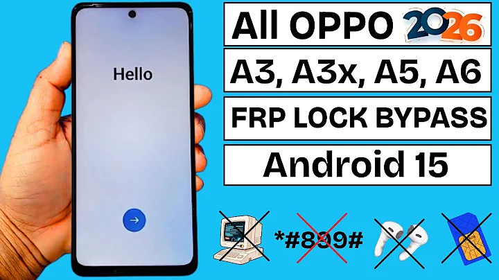 AlL OPPO FRP Bypass 2026 | Oppo A3,A3x,A5,A6 FRP Unlock |*#899 Code Not Work | Google Account Remove