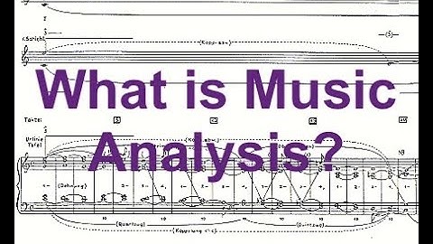 What is Music Analysis?