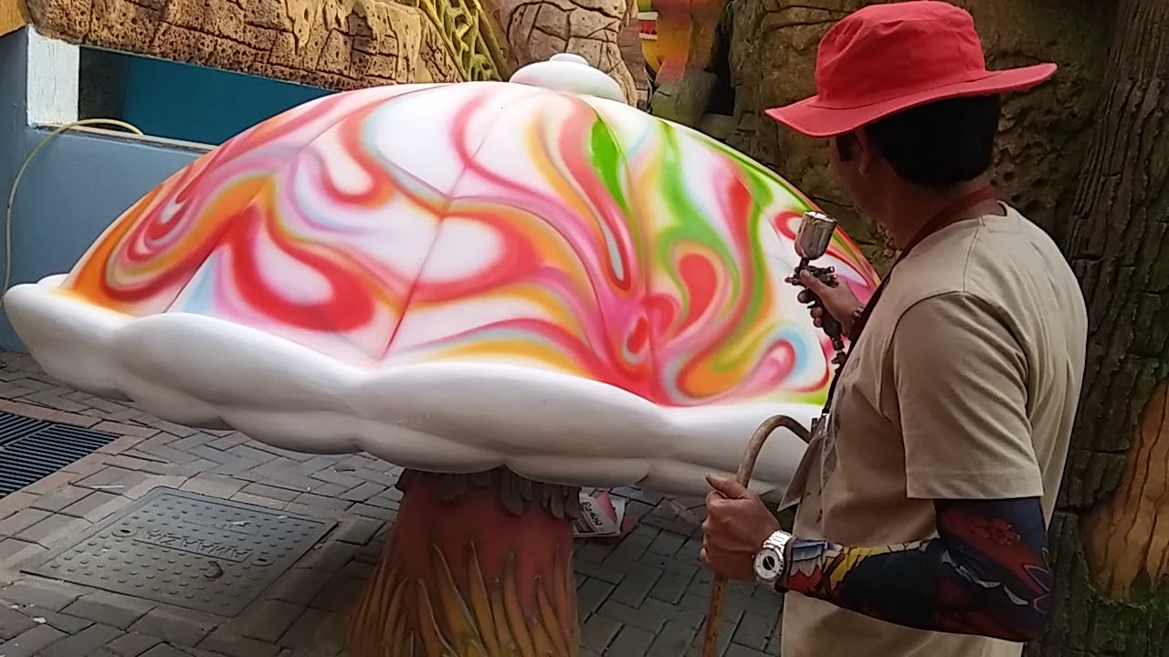 Amazing painting art of Sunil Pawar's spray painting in Amaazia... YouTube