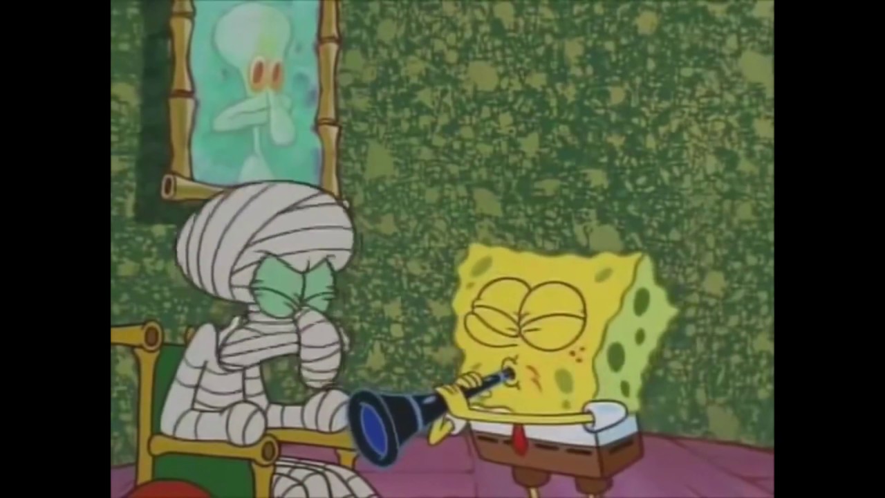 Spongebob Playing Mask Off Flute Meme YouTube
