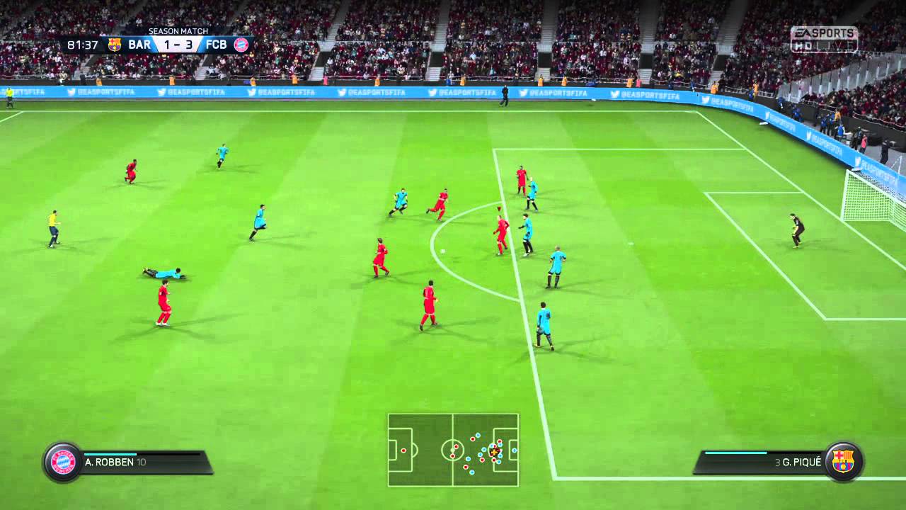 FIFA 16 - Robben makes the ball go around