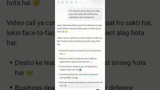 PM Modi Foreign Visit vs Work From Home 🤔 | Public Question #shorts