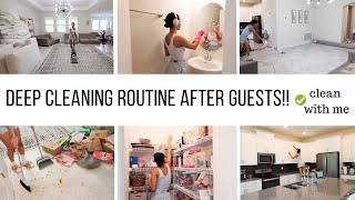 DEEP CLEANING MY HOUSE AFTER GUESTS // CLEANING MOTIVATION // Jessica Tull clean with me