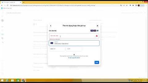 Hướng dẫn add the visa vào Facebook 2022