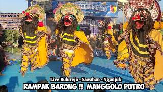 Rampak Barongan Jaranan MANGGOLO PUTRO Live Bulurejo Sawahan Nganjuk