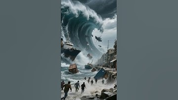 Giant Tsunami Crashes Into Harbor | Hyper-Realistic AI Simulation