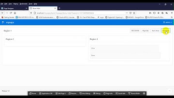 apex region show hide using jquery animation
