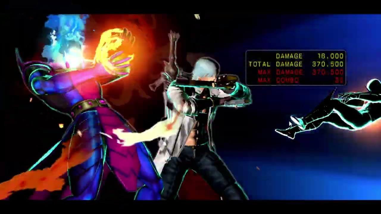 [UMVC3] Dormammu/Dante BnB: Corner Throw, 891k, 2 Bars.