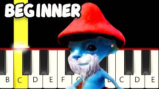 Smurfcat thinks he is Father Christmas, singing Jingle Bells - Fast and Slow Piano Tutorial Beginner