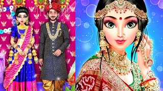 Royal north indian wedding girl dressup and makeup||girl games ||indian wedding game screenshot 1