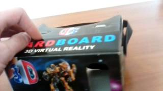 Обзор Cardboard VR(Очки виртуальной реальности для смартфона, модификация Google Cardboard VR. Магазина виртуальной реальности - http://vrs..., 2015-05-01T10:28:17.000Z)