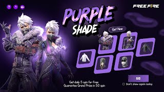 Purple shade bundle return confirm date | New Event Free Fire Bangladesh Server |Free Fire New Event