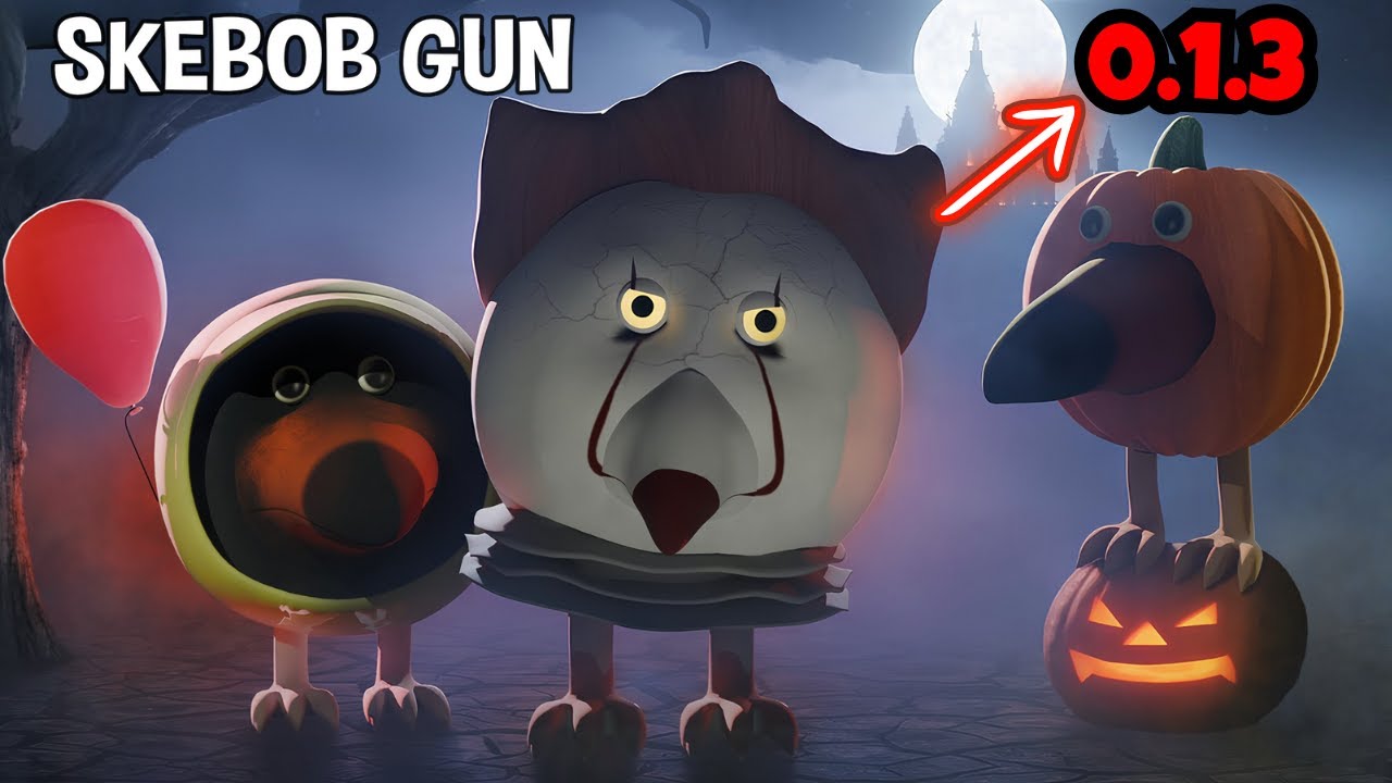 🎃 SkeBob Gun New Update 0.1.3 — Halloween is Coming! 💀🔥