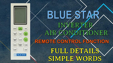 BLUESTAR inverter ac remote control function guide 2023 new model |
