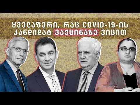 ყველაფერი, რაც Covid-19-ის კანდიდატ ვაქცინაზე ვიცით