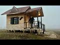 Riverside Wooden House Is Now Ready for Winter | Wood Stove, Stone Path, Antique Decor