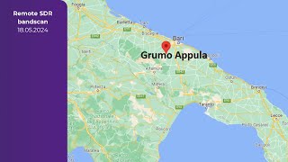 Remote FM bandscan in Grumo Appula, Italy