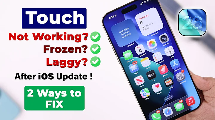 Fix - Touch Screen Not Working After iOS 26 Update!