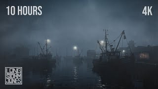 Derelicts in the Mist | Steady Rain & Distant Rumbling Thunder Ambience | RELAX | STUDY | SLEEP