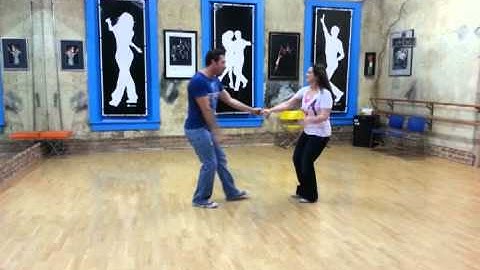 Lindy hop. 06.10.2013. grapevine swing out with reverse swing out and outside turn (and more)