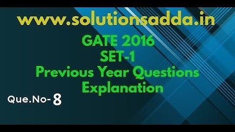 GATE 2016 SET-1 | REASONING | ANOLOGY | GATE TEST SERIES | SOLUTIONS ADDA | EXPLAINED BY POOJA