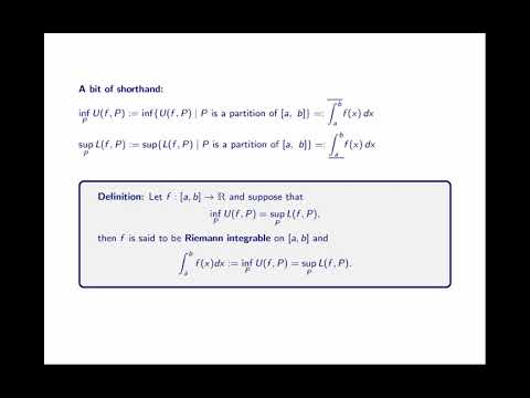 Which functions are Riemann Integrable? - YouTube