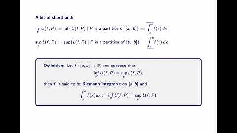Which functions are Riemann Integrable?