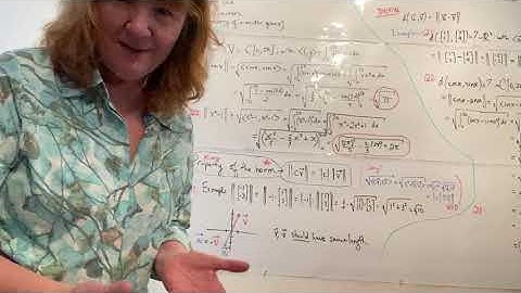 Math 2318:  Sec. 6.1,   Norm and Distance; examples