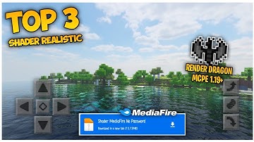 TOP 3 RENDER DRAGON SHADER REALISTIC MCPE 1.19.20 1000% MIRIP RTX SUPPORT LOW END DEVICE 1 GB RAM