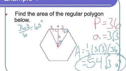 11.5 Area of Regular Polygons - Honors Geometry