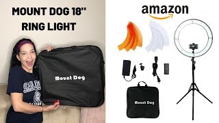 NEEWER OR MOUNT DOG RING LIGHT?! | UNBOXING MOUNT DOG 18" RING LIGHT | Keana Conyers