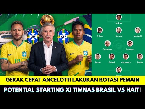 apa itu toto x jenius168 - ROTASI PEMAIN ALA ANCELOTTI MAINKAN NEYMAR ENDRICK! POTENTIAL STARTING XI Timnas Brasil vs Haiti