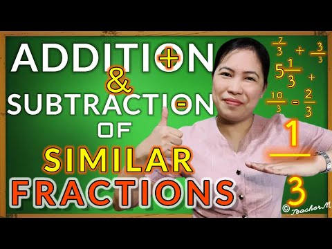 ET SOUSTRACTION DE FRACTIONS SIMILAIRES | Math Tutorial par le Maître M